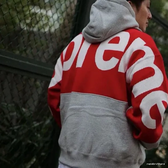 L Back S Sweatshirt LOGO Grey XL LOGO JACQUARD SWEATSHIRT Big HOODED Black BIG M Hoodie 0522